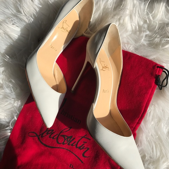 White Christian Louboutin Heels - Picture 7 of 7